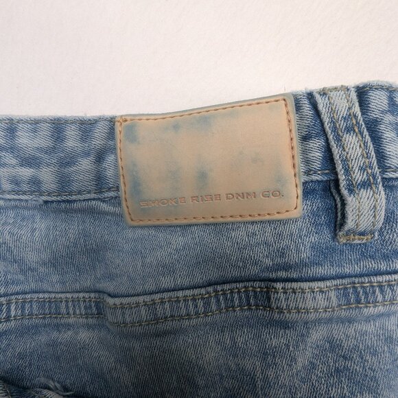 Men's Smoke Rize Sheffield Grafic Jeans Size 36/34 Blue - Picture 13 of 15